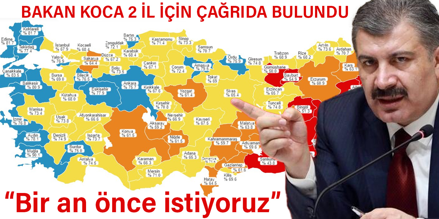 Bakan Koca’dan 2 il için çağrıda bulundu