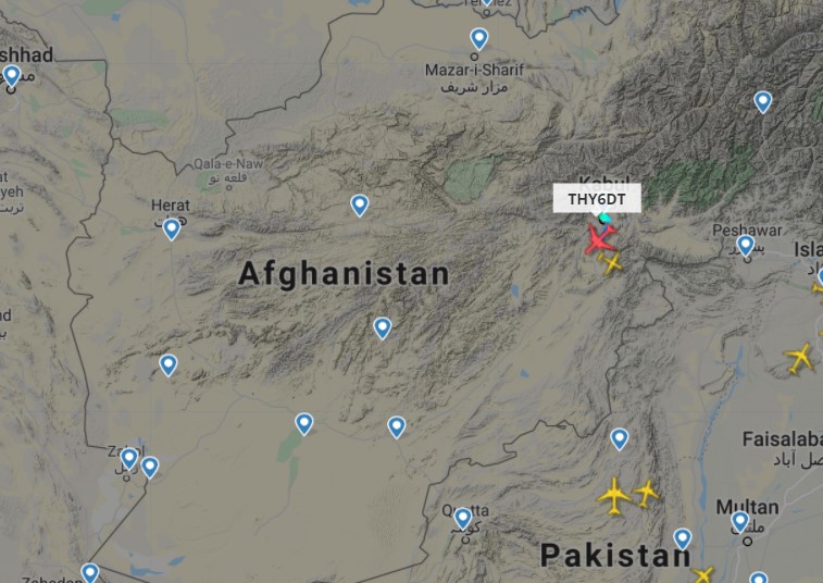 Kabil'den kalkan son uçak THY'ye ait