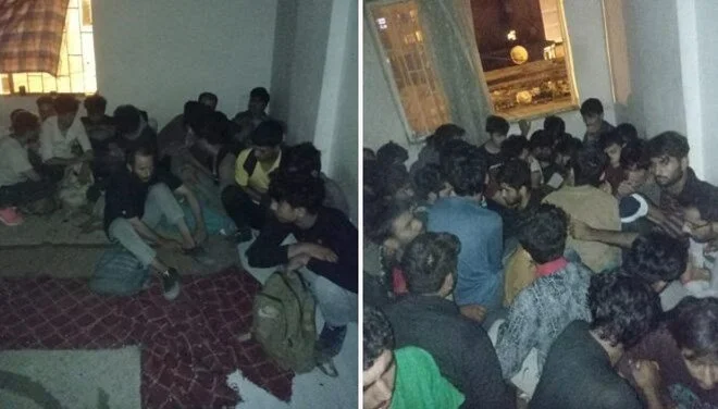 Van'da bir apartmanda 115 kaçak göçmen yakalandı