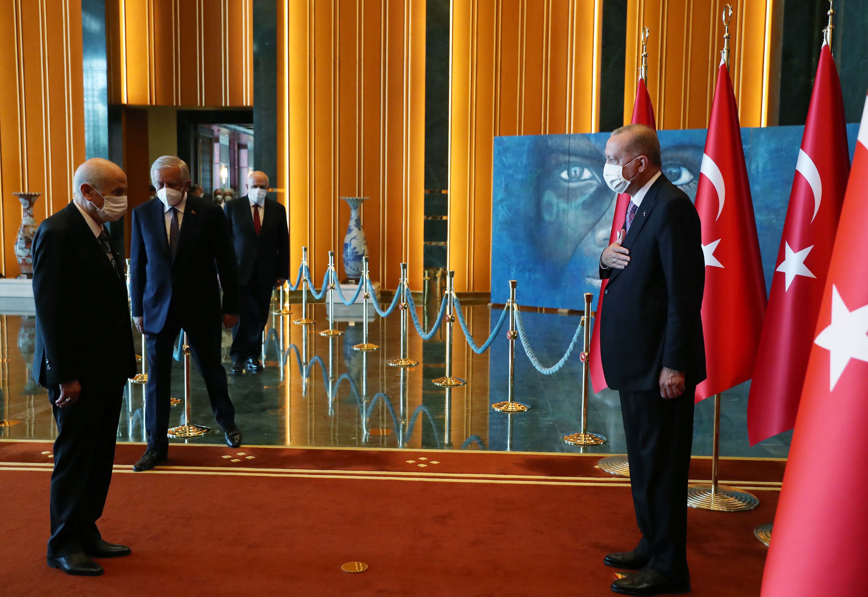 Cumhurbaşkanı Erdoğan, 30 Ağustos tebriklerini kabul etti