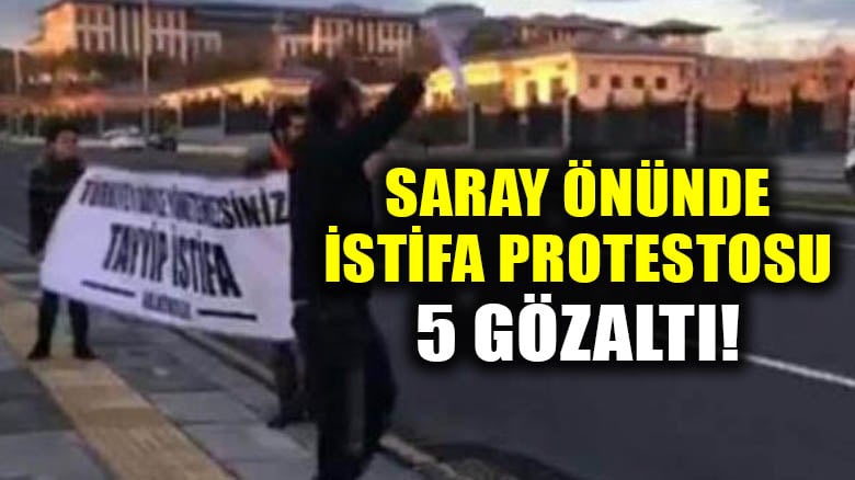 Cumhurbaşkanlığı önünde belge protestosuna polis müdahalesi: 5 gözaltı