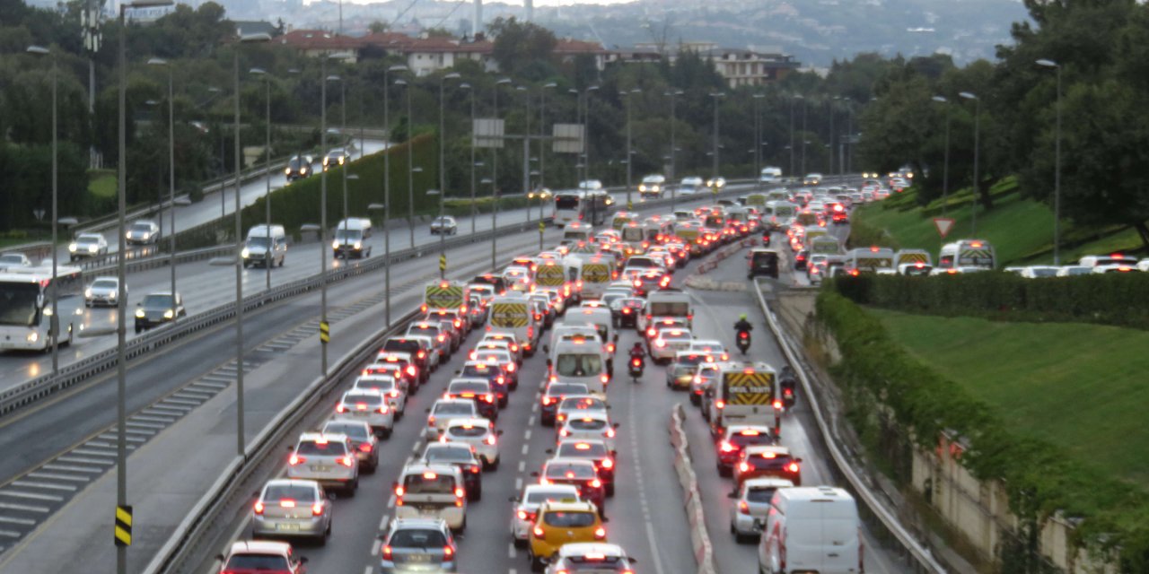 İstanbul'da trafik yoğunluğu