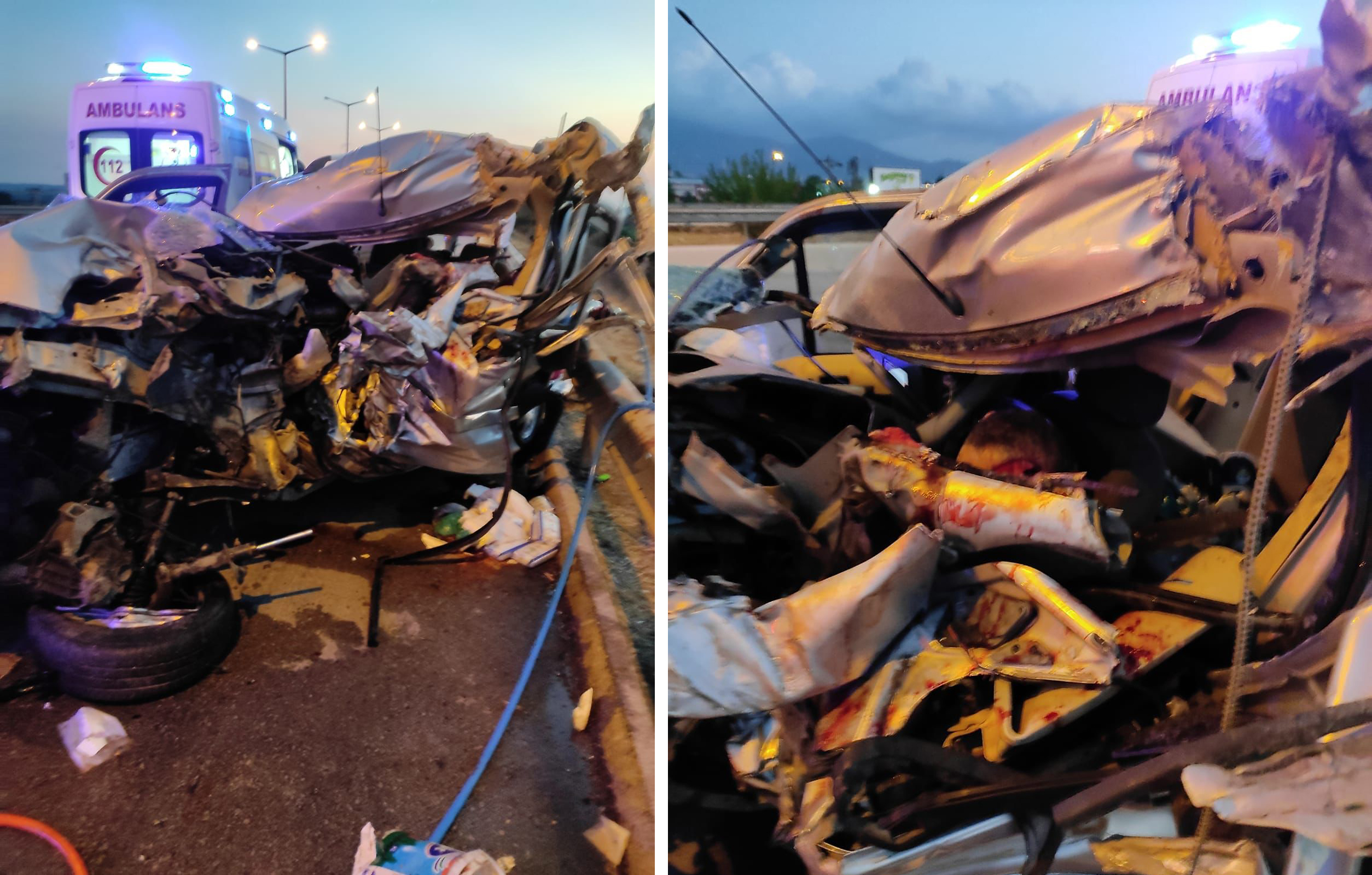 Osmaniye'de hafif ticari araç TIR'a çarptı: 2 ölü, 5 yaralı