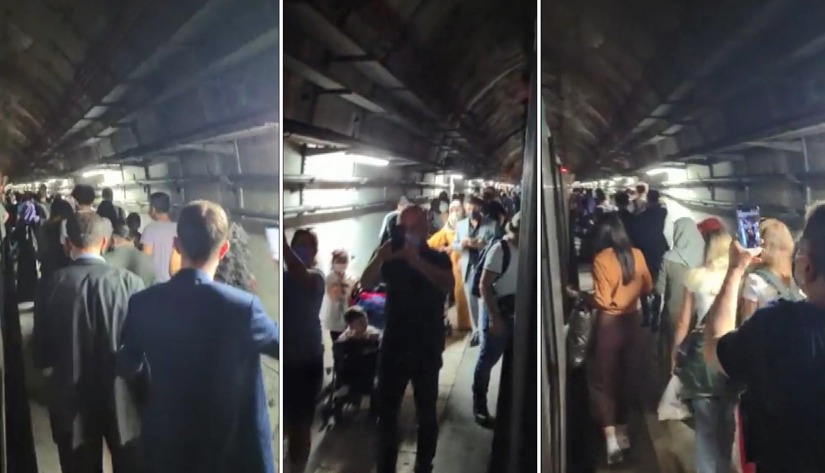 Marmaray'da korkutan arıza! Yolcular rayların üzerinde yürüdü