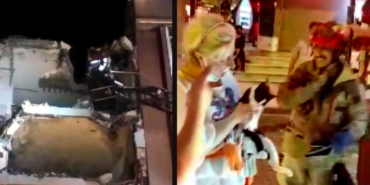Bir gözü görmeyen kediyi metruk binadan itfaiye kurtardı