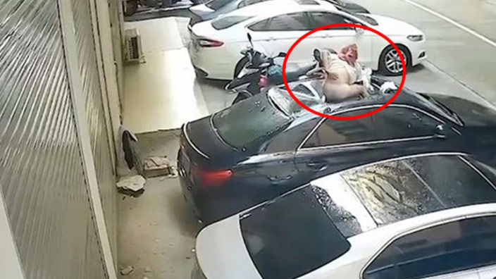 Balkon fantezisi uçuşla bitti