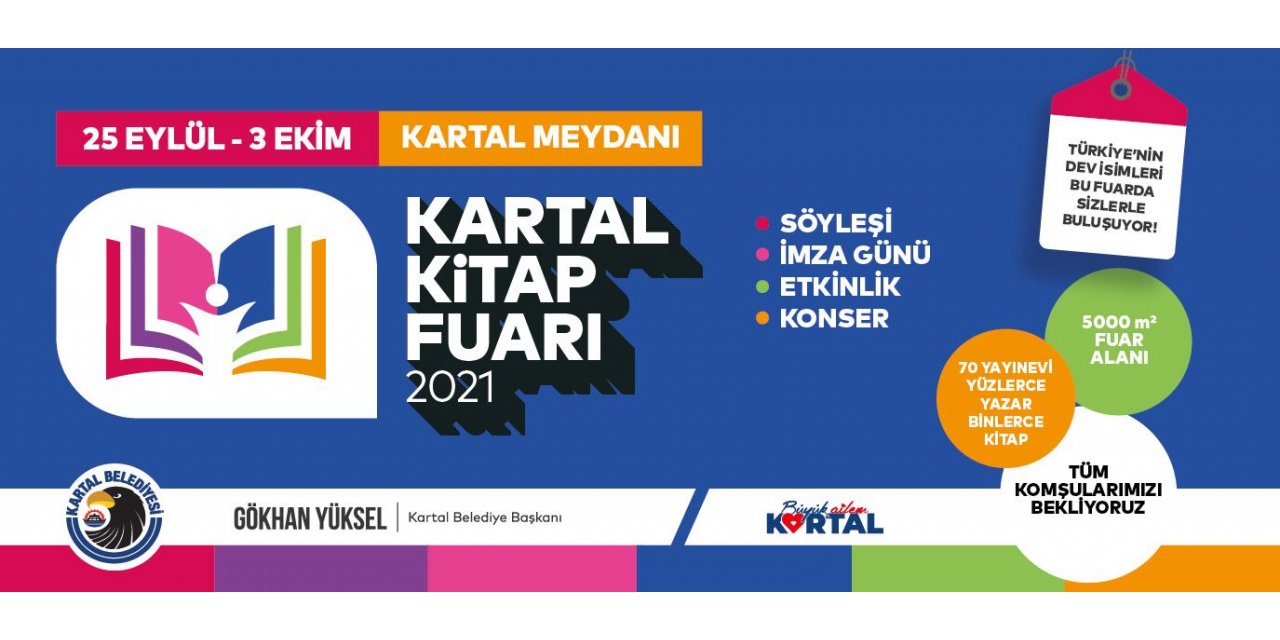 Kartal Kitap Fuarı 3. günü’nde kitapseverleri ağırlayacak