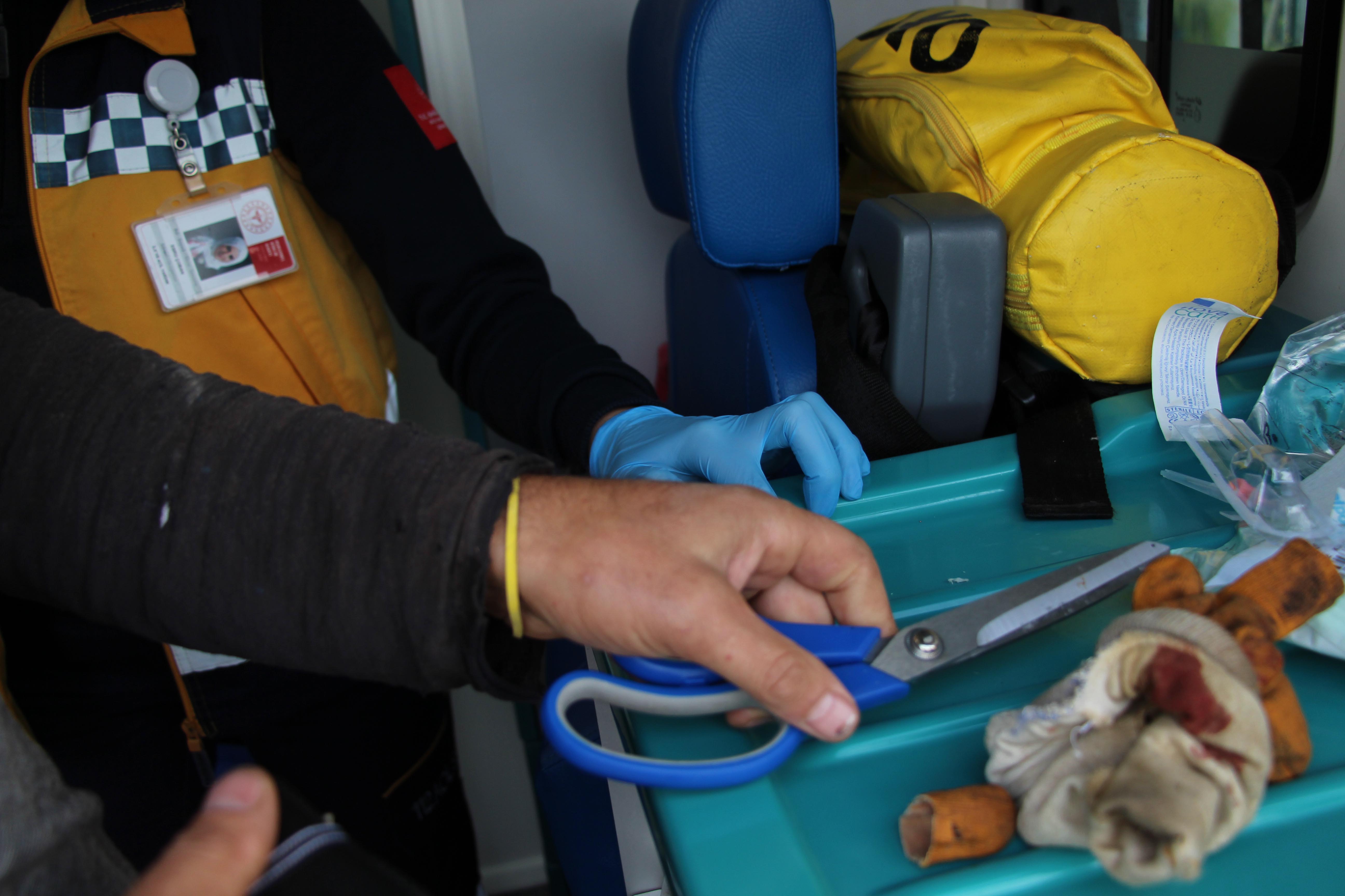 İşçinin kopan parmağı eldivenin içinde bulundu