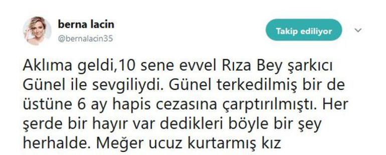 Berna Laçin'den çok konuşulacak Reza Zarrab tweeti!