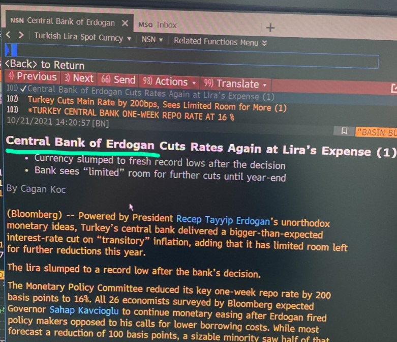 Bloomberg: Erdoğan'ın Merkez Bankası yine faiz indirdi