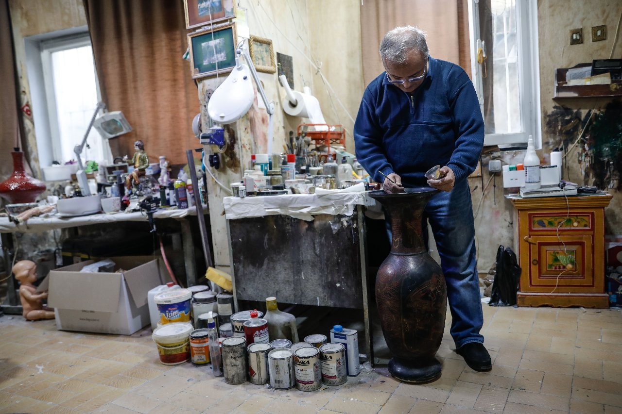 Antika hastanesinde hatıralar tamir ediliyor