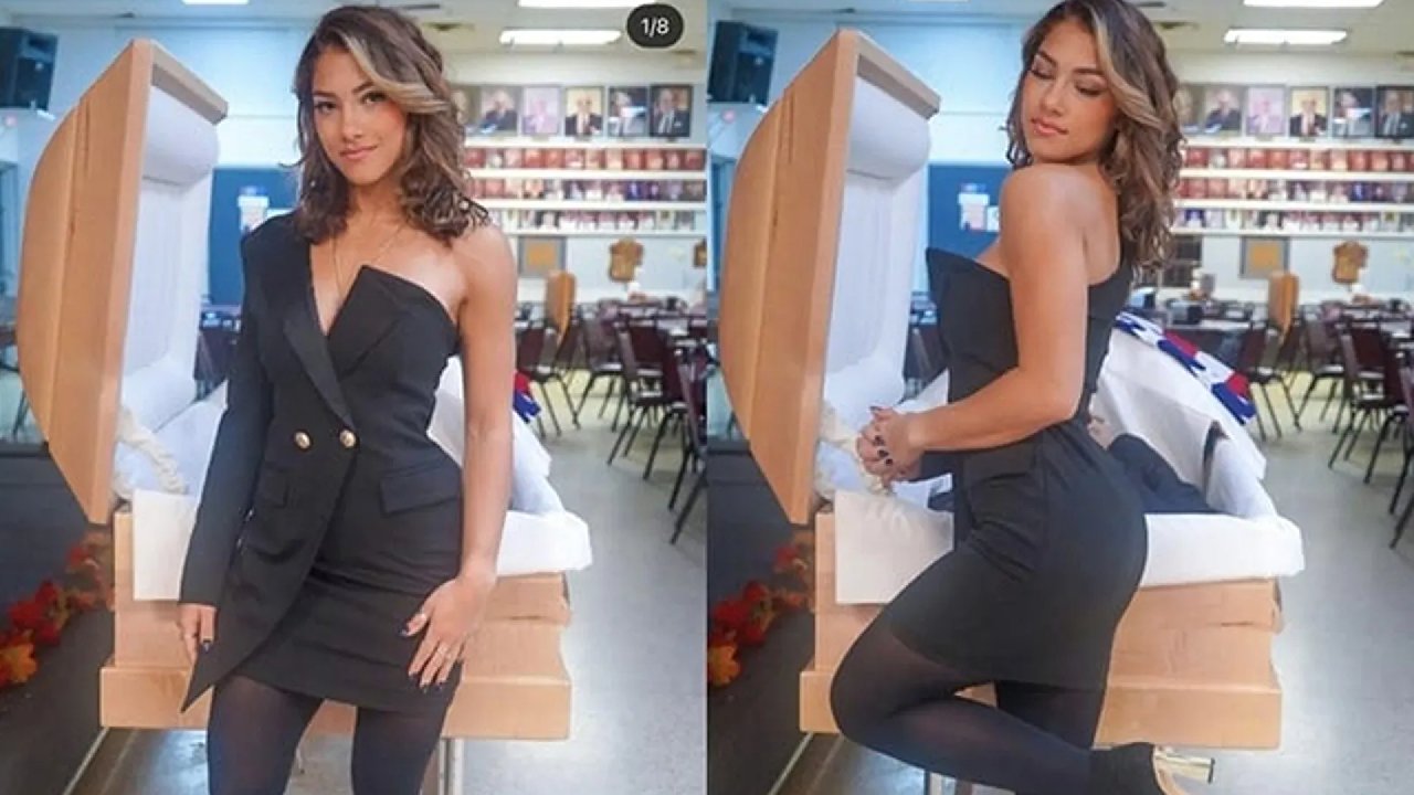 Babasının tabutunun önünde poz vermişti: Babam hayatta olsa onaylardı