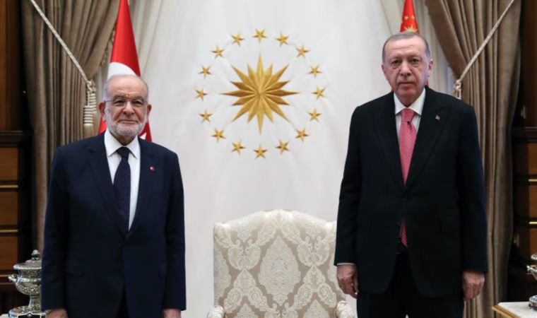 Saray'dan Erdoğan-Karamollaoğlu görüşmesiyle ilgili bilgilendirme