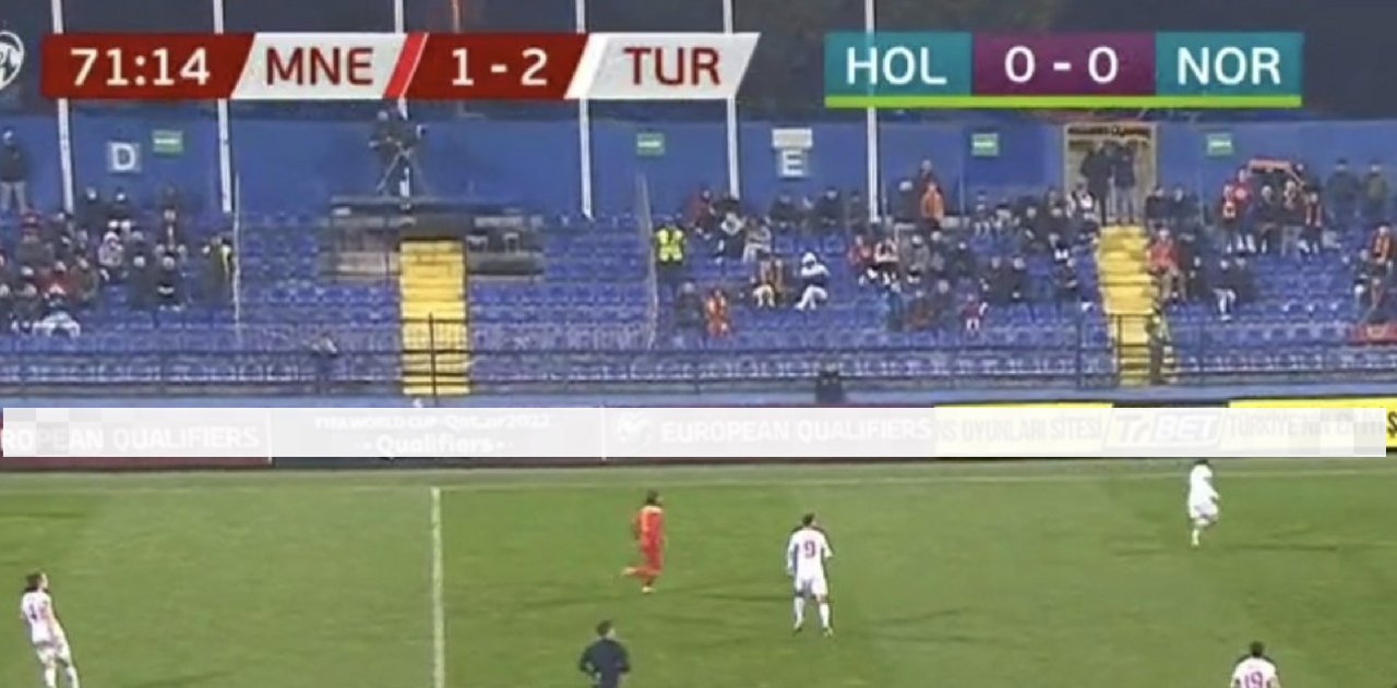 Karadağ-Türkiye maçında bir bahis sitesi krizi de TRT'den!