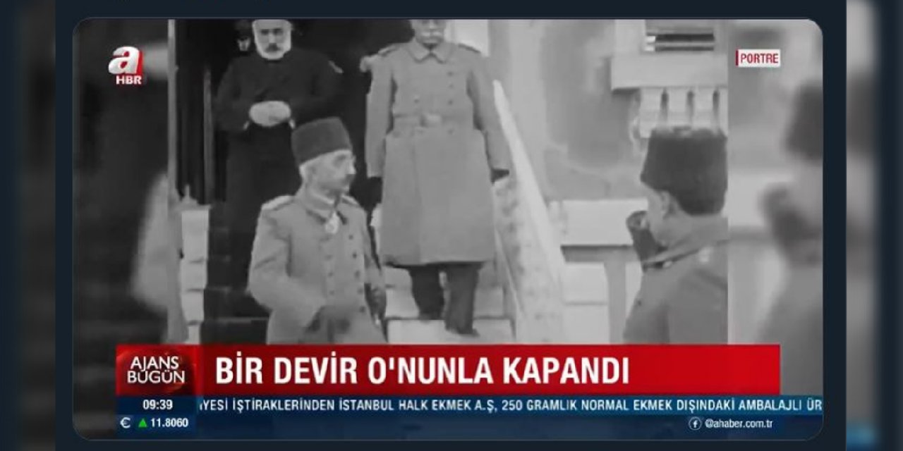 A Haber, işgalcilerin zırhlısıyla kaçan Vahdettin'i andı