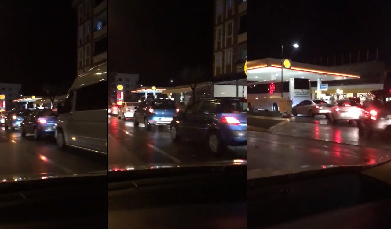 Benzinliklerde yine uzun kuyruklar oluştu