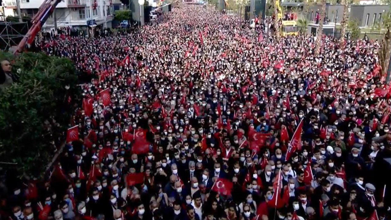 Mersin Valiliği paylaştı! CHP'nin mitingine katılanların sayısı