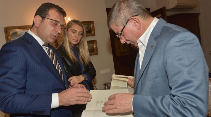 İmamoğlu'ndan Davutoğlu'na ziyaret