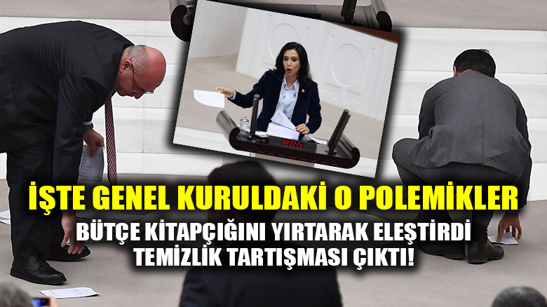 CHP'li Gülay Yedekci '"vatandaşın lehine değil" dediği bütçeyi yırtıp attı