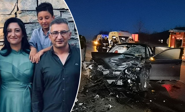 Taha, fotoğraftaki anne ve babasının öldüğünden habersiz