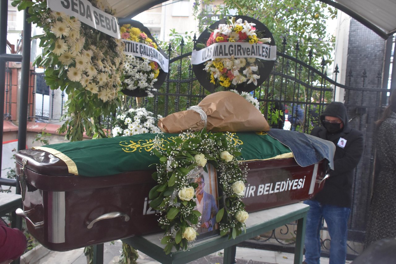 Gülçin Ergül'ün kazada ölen sevgilisi son yolculuğuna uğurlandı