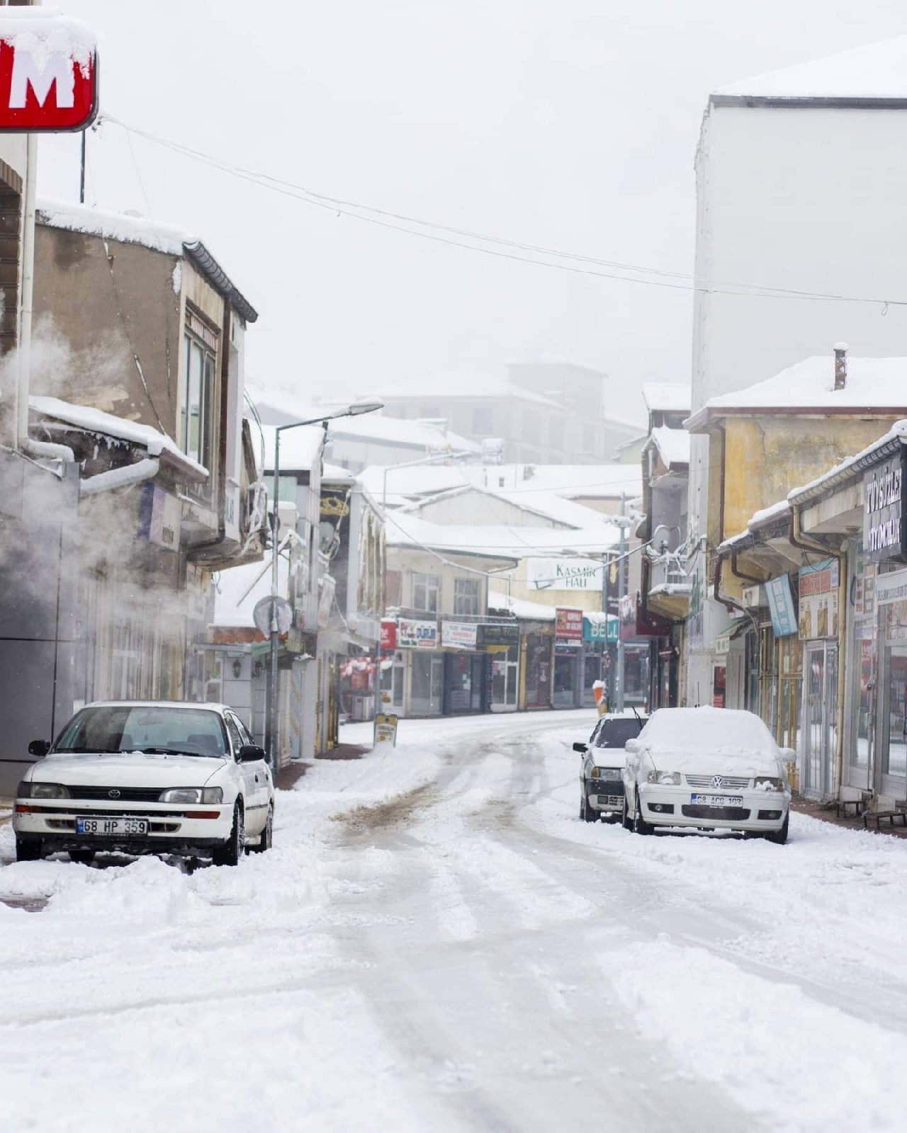 Aksaray’ın Ortaköy ilçesinde okullara 1 günlük kar tatili