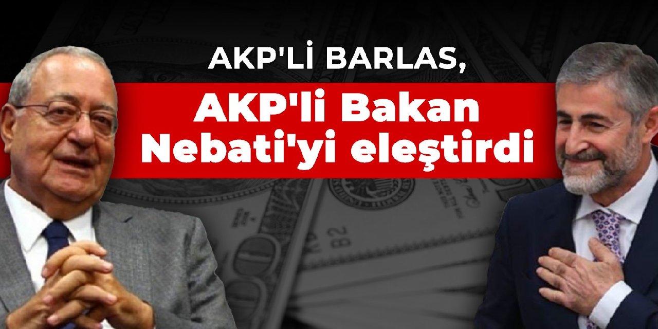 AKP'li Barlas, AKP'li Bakan Nebati'yi eleştirdi