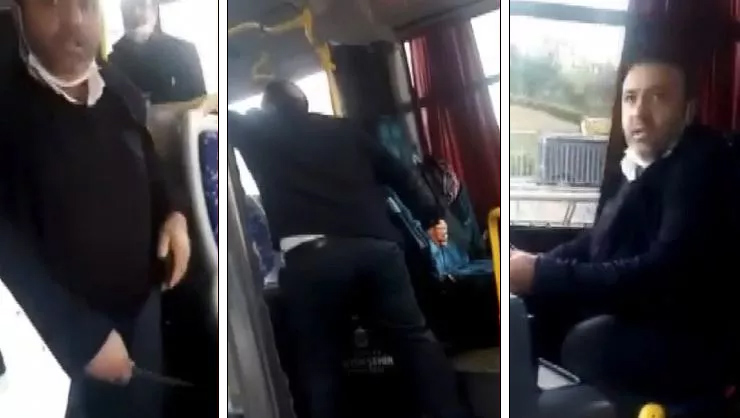 Şoför yolcuya bıçak çekti! İETT otobüsünde korku dolu anlar