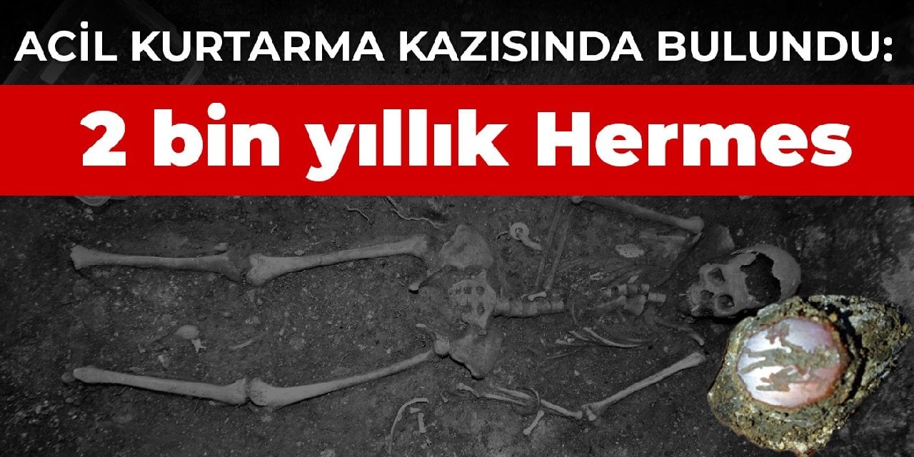 Acil kurtarma kazısında bulundu: 2 bin yıllık Hermes