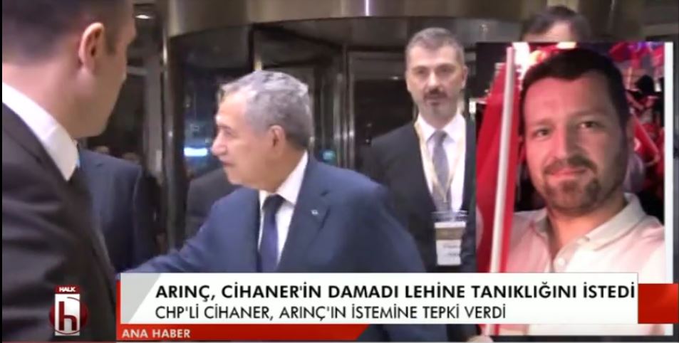 Bülent Arınç damadı lehine İlhan Cihaner'in tanıklığını istedi!