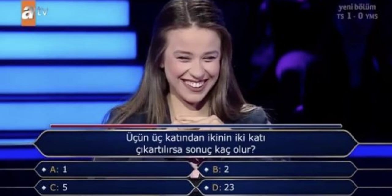 Telefon jokeri de 9'dan 4'ü çıkaramadı, elendi