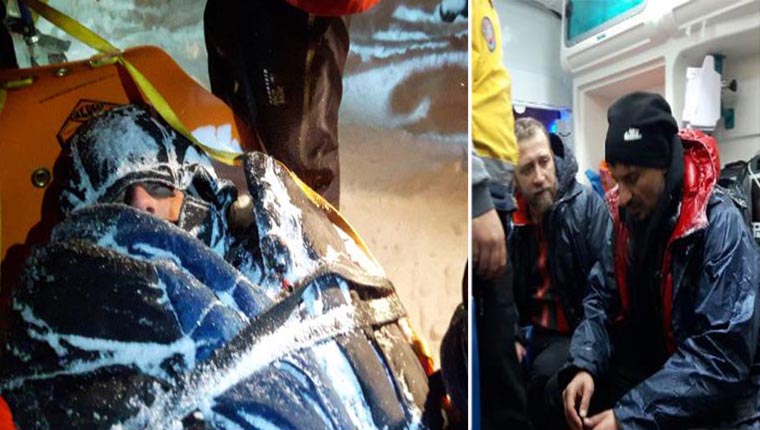 Uludağ'da kaybolan 5 dağcı, 5 saatte kurtarıldı
