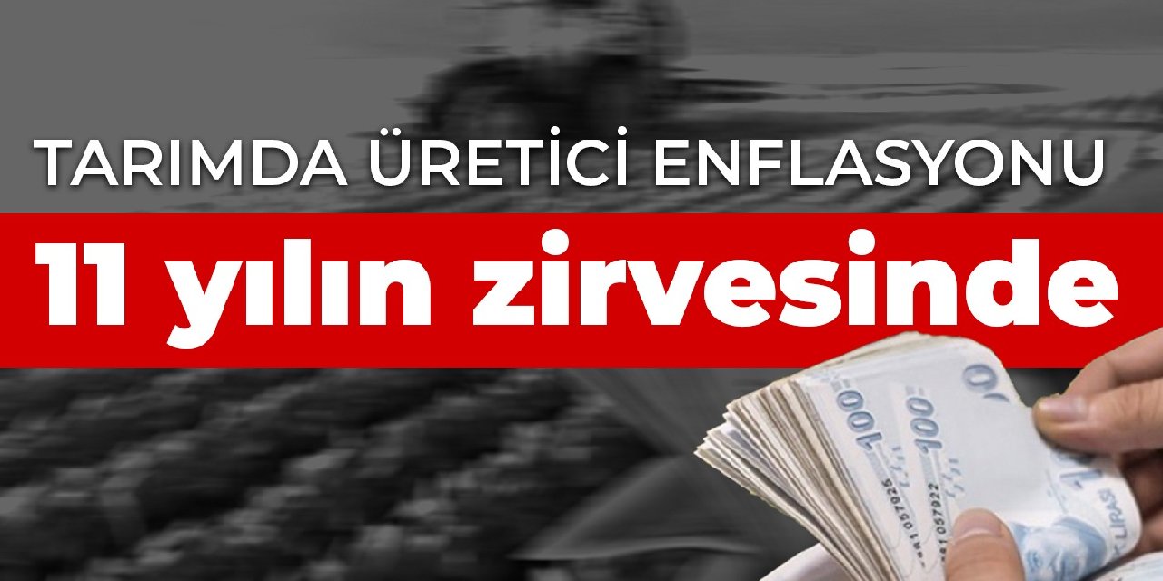 Tarımda üretici enflasyonu 11 yılın zirvesinde