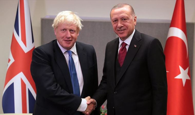 Cumhurbaşkanı Erdoğan, İngiltere Başbakanı Johnson ile görüştü