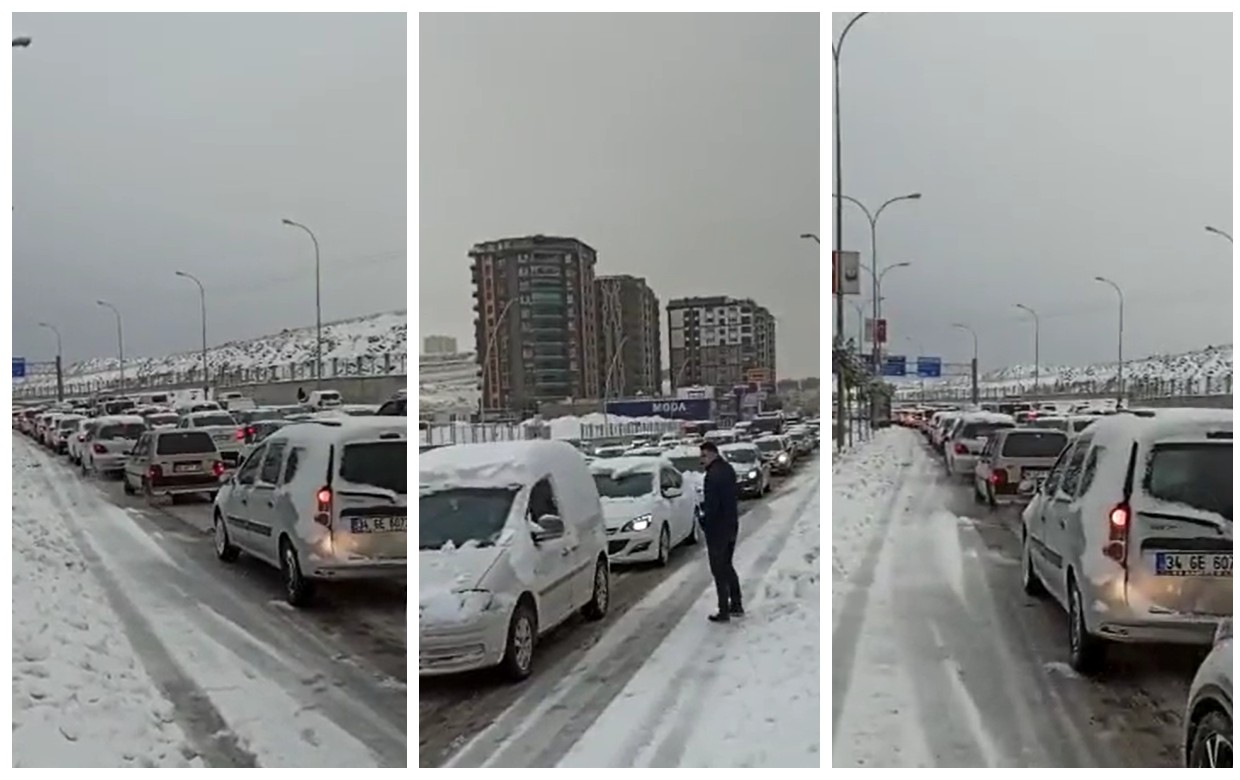 Şanlıurfa'da kar yağışı işkenceye döndü