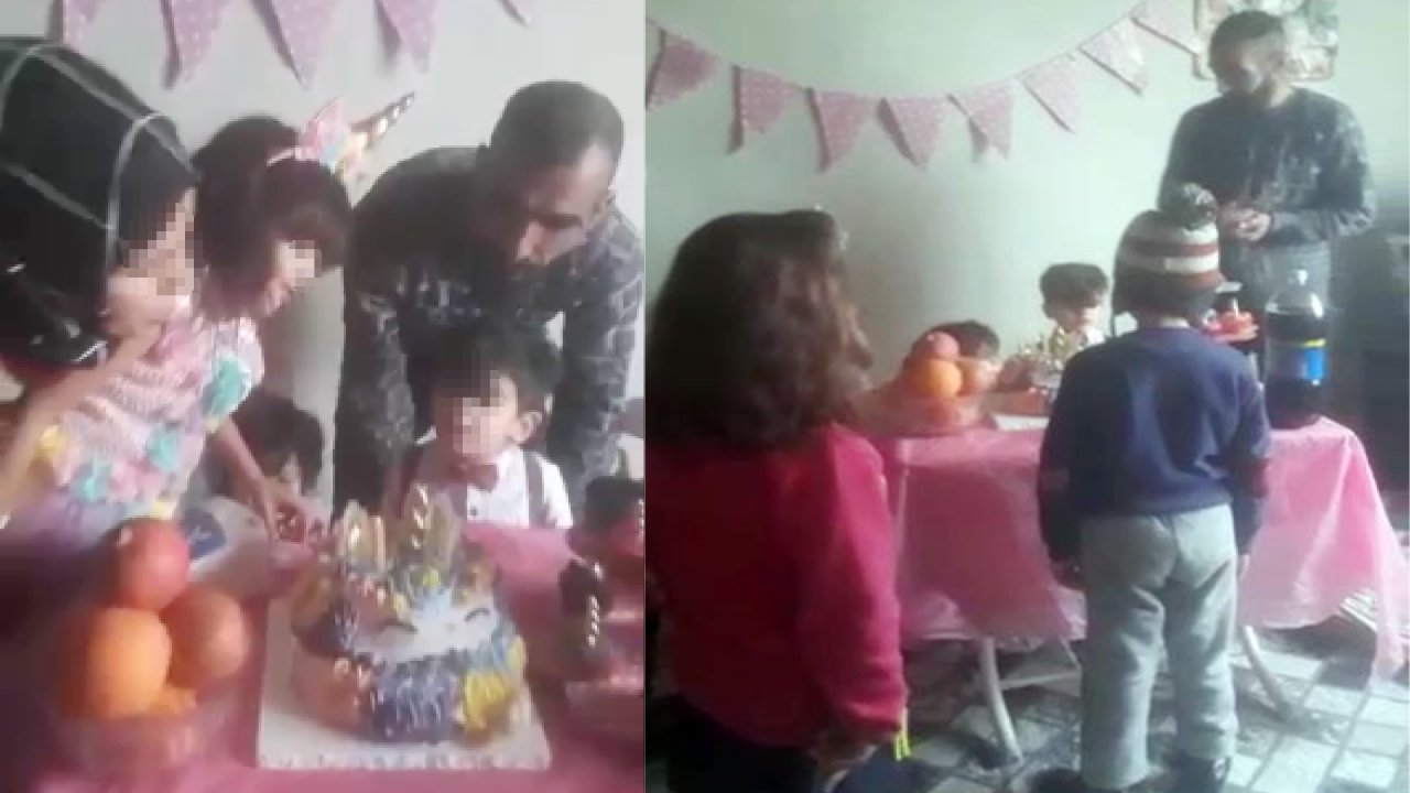 Cezaevi firarisi, çocuğunun doğum gününü kutlarken yakalandı