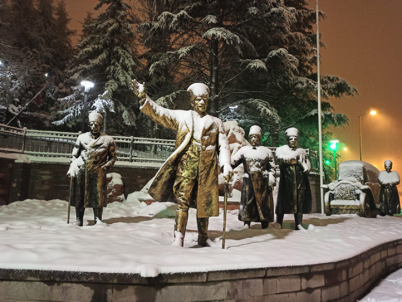 Ankara'da kar yağışı