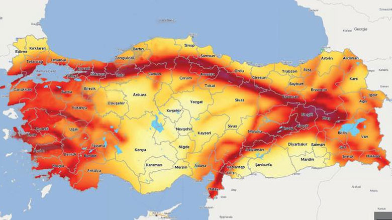 Türkiye deprem haritası güncellendi!