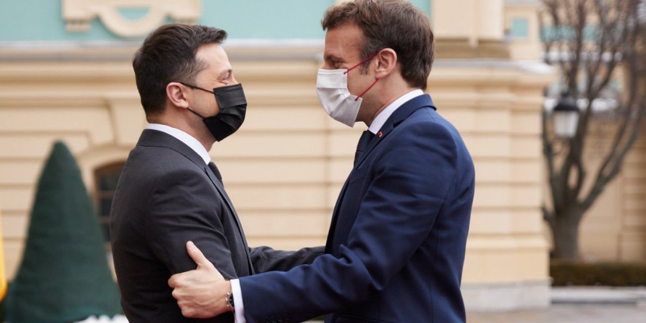 24 yıl sonra gelen ziyaret: Macron ve Zelenskiy Kiev'de görüştü