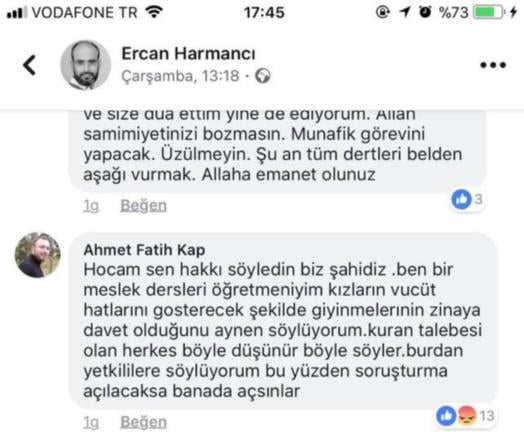 Sapık beden eğitimi öğretmenine başka bir öğretmenden destek geldi