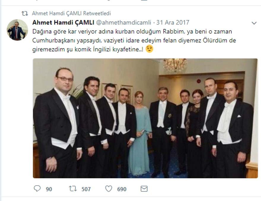 AKP'nin "Yeliz'i" Ahmet Hamdi Çamlı, Abdullah Gül'e fotoğrafla vurdu!