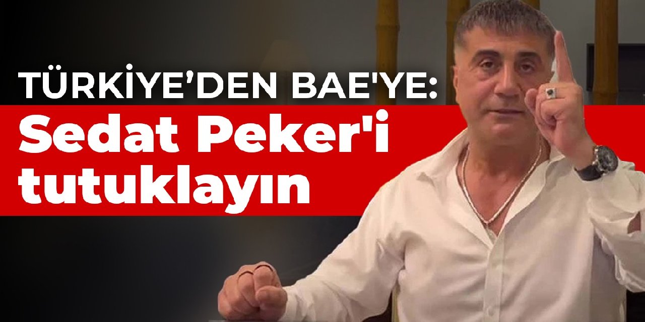 Türkiye'den BAE'ye: Sedat Peker'i tutuklayın