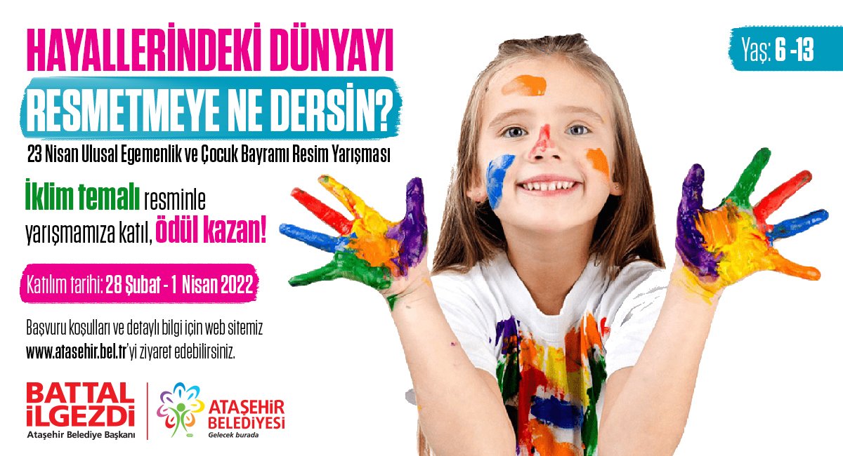 23 Nisan Resim Yarışması ile çocukların hayalleri renklerle buluşacak