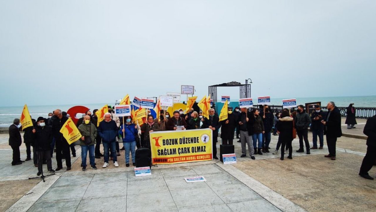 Samsun'da Alevilerden 'Laiklik' eylemi