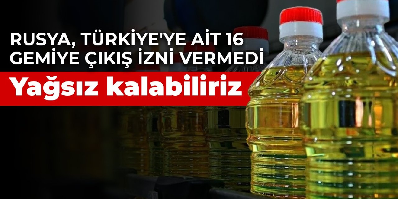 Rusya, Türkiye'ye ait 16 gemiye çıkış izni vermedi! Yağsız kalabiliriz