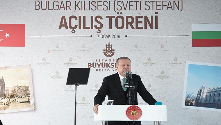 Cumhurbaşkanı Erdoğan'dan, "Demir Kilise"nin açılışında önemli mesajlar