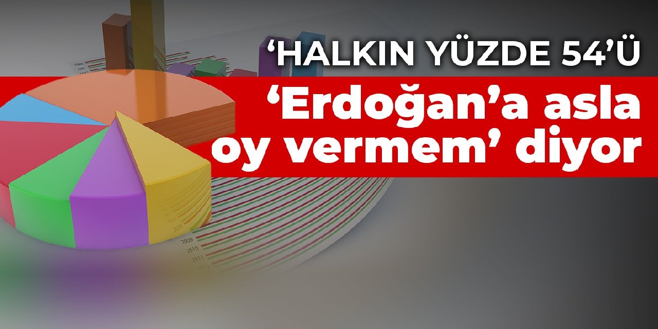 Son ankette Millet İttifakı öne geçti: Halkın yüzde 54’ü ‘Erdoğan’a asla oy vermem’ diyor