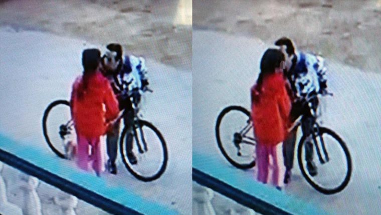 8 yaşındaki kız çocuğunu öpen bisikletli tacizci yakalandı