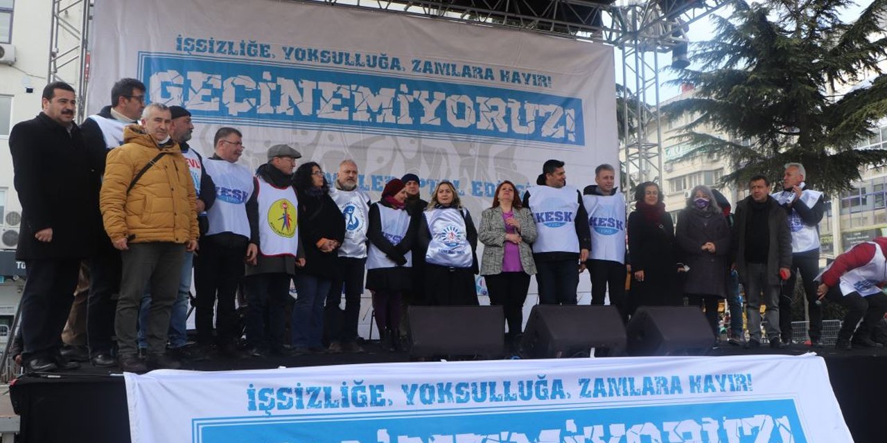 Samsun'da 'Geçinemiyoruz' mitingi