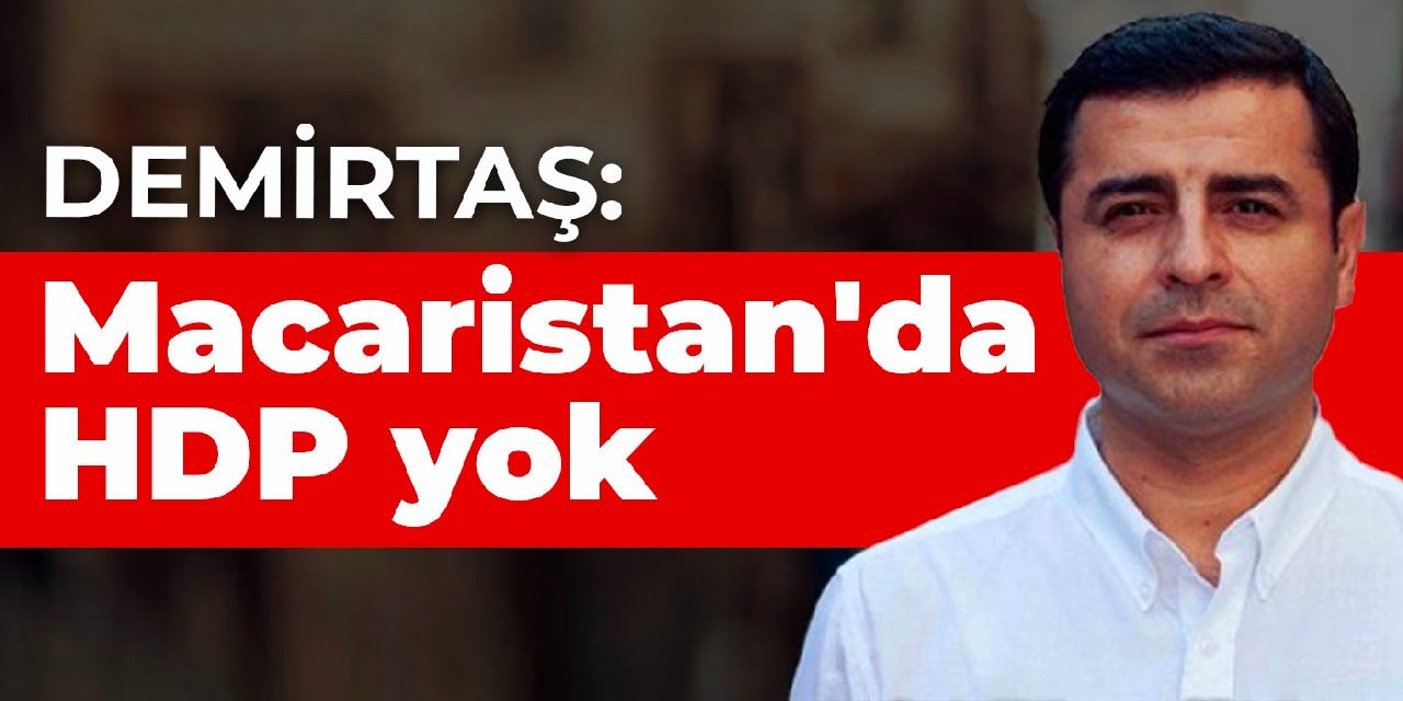 Demirtaş: Macaristan'da HDP yok
